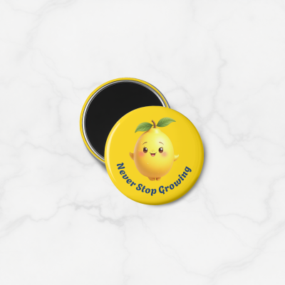 Fridge Magnet Tempelan Kulkas Bulat Positive Quetos
